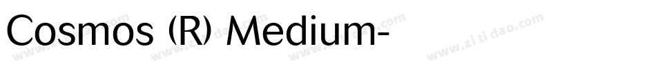 Cosmos (R) Medium字体转换